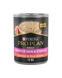 Purina Pro Plan Adult Sensitive Skin & Stomach Salmon & Rice Entree Wet Dog Food 13 oz.