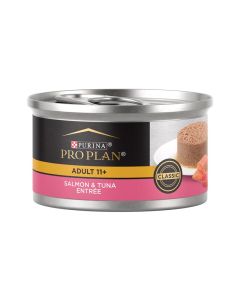 Purina Pro Plan Senior Adult Salmon & Tuna Entree Classic Wet Cat Food 3 oz.