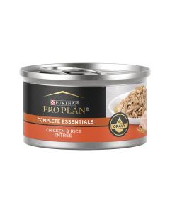 Purina Pro Plan Complete Essentials Chicken & Rice Entree in Gravy Wet Cat Food 3 oz.