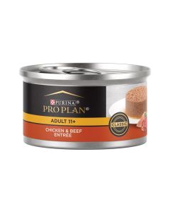Purina Pro Plan Senior Adult Chicken & Beef Entree Classic Wet Cat Food 3 oz.