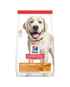 Hill’s Science Diet Adult Light Large Breed with Chicken & Barley Dog Food 30 lbs