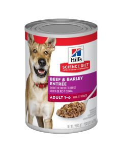 Hill's Science Diet Adult Beef & Barley Entree Can Dog Food 12.5 oz.