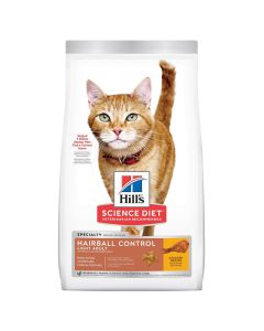 Hill's Science Diet Adult Hairball Control Light Cat Food 15 lbs.