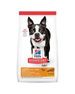 Hill�s Science Diet Adult Light Small Bites with Chicken Meal & Barley Dog Food 15 lbs