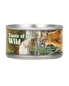 Taste of the Wild Rocky Moutain Feline Formula with Salmon and Roasted Venison in Gravy 3 oz