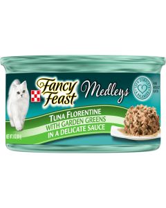 Fancy Feast Tuna Florentine with Garden Greens Cat Food 3oz