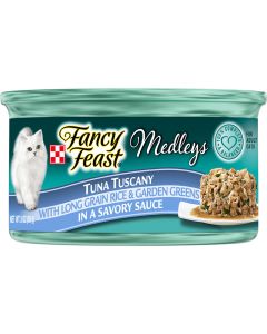 Fancy Feast Tuna Tuscany with Long Grain Rice and Garden Greens Cat Food 3oz