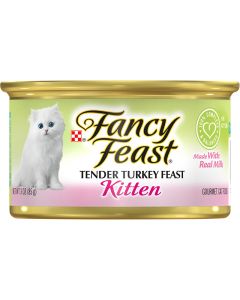 Fancy Feast Kitten Classic Paté Tender Turkey Feast Cat Food 3oz