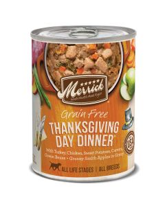 Merrick Grain Free Thanksgiving Day Dinner In Gravy Dog Food 12.7 oz