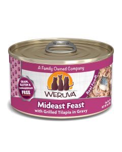 WERUVA Mideast Feast with Grilled Tilapia in Gravy Canned Cat Food 5.5 oz.