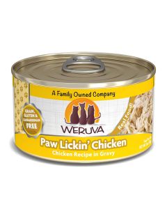 WERUVA Paw Lickin' Chicken with Chicken in Gravy Canned Cat Food 3 oz
