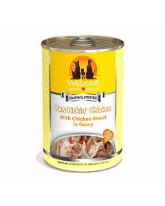 WERUVA Classic Dog Paw Lickin' Chicken with Chicken Breast in Gravy Dog Food 14 oz