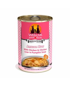 WERUVA Classic Amazon Livin' with Chicken and Chicken Liver in Pumpkin Soup Dog Food 14 oz.