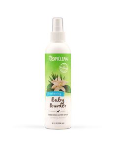 TropiClean Baby Powder Natural Pet Spray 8 oz.