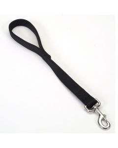 Coastal Double-Ply Traffic Dog Leash Black 1” x 24”