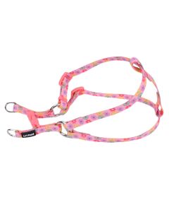 Coastal Li’l Pals Comfort Wrap Adjustable Dog Harness Multicolor Daisies 5/16” x 8”-14”