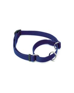 Coastal No Slip Adjustable Nylon Dog Collar Blue 5/8" x 10" - 14"