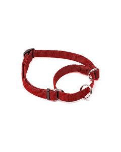 Coastal No Slip Adjustable Nylon Dog Collar Red 34" X 14"-20"