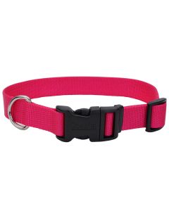 Coastal Adjustable Dog Collar with Plastic Buckle Pink Flamingo 3/4" x 14"-20"