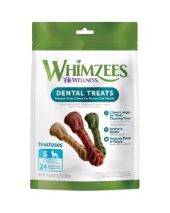 Whimzees Brushzees Dental Dog Treats Small 24ct