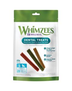 Whimzees Dental Stix Dog Treats Small 28 ct