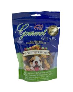 Loving Pets Gourmet Wraps Apple Wrapped with Chicken 6 oz.