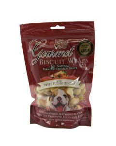 Loving Pets Gourmet Wraps with Sweet Potato Biscuit 8 oz.