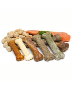 Nylabone Healthy Edibles Wolf Bone Roast Beef Twin Pack
