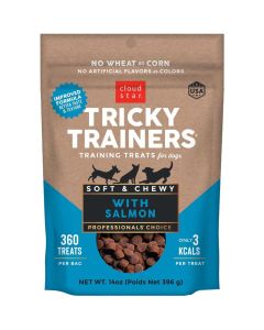Cloud Star Tricky Trainers Soft & Chewy Training Treats with Salmon 14 oz