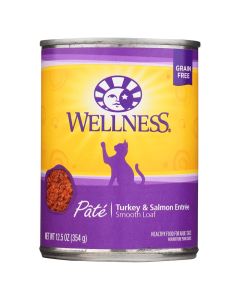 Wellness Complete Health Pate Turkey & Salmon Recipe Canned Cat Food 12.5 oz.