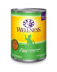 Wellness Complete Health Pate Turkey Dinner Canned Cat Food 12.5 oz.