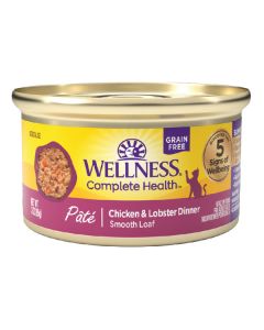 Wellness Complete Health Pate Chicken & Lobster Dinner Canned Cat Food 3 oz
