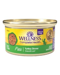 Wellness Complete Health Pate Turkey Dinner Canned Cat Food 3 oz.