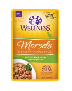 Wellness Healthy Indulgence Morsels Chicken & Turkey In Savory Sauce 3 oz.