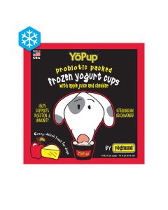 Yoghund YoPup Frozen Yogurt Cups with Apple Juice and Cheddar