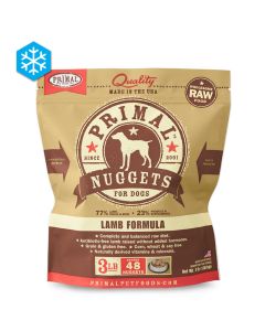 Primal Wholesome Raw Nuggets for Dogs Lamb Formula 3 lb.
