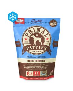 Primal Wholesome Raw Patties for Dogs Duck Formula 6 lb.