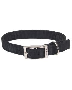 Coastal Traditional Double Ply Black Collar 1" X 24"