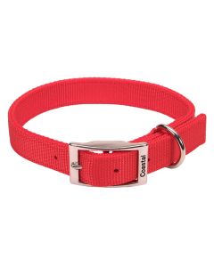 Coastal Traditional Double Ply Red Collar 1" X 24"