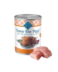 Blue Buffalo Turkey Day Feast Family Favorite Recipe Dog Food 12.5 oz. Can