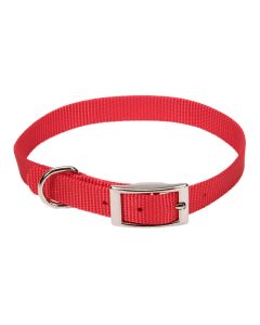 Coastal Single-Ply Dog Collar Red 1" x 22"