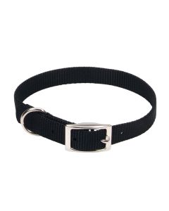Coastal Single-Ply Dog Collar Black 3/4" x 18"