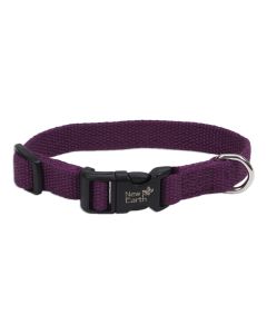 Coastal New Earth Soy Adjustable Eggplant Dog Collar 5/8" X 8-12"