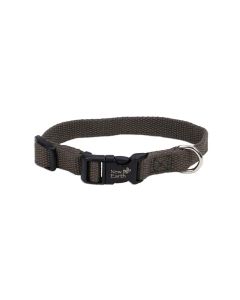 Coastal New Earth Soy Adjustable Forest Green Dog Collar 5/8" X 8-12"