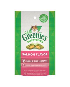 Feline Greenies SMARTBITES Skin & Fur Salmon 2.1 oz