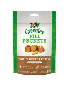 Greenies Pill Pockets for Dogs Peanut Butter Flavor Capsule Size Dog Treats 7.9 oz