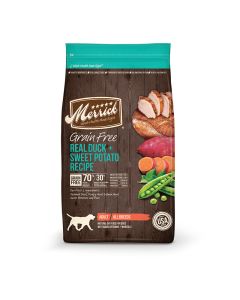 Merrick Grain Free Real Duck + Sweet Potato Recipe Adult Dog Food 22 lbs