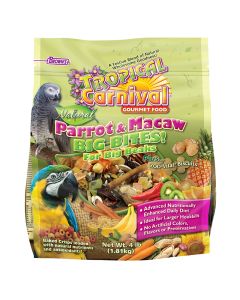 FM Brown's Tropical Carnival Big Bites Biscuits Parrot & Macaw Bird Food 4 lb Bag