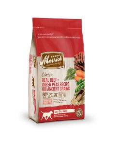 Merrick Classic Real Beef + Green Peas Recipe with Ancient Grains Adult Dog Food 25 lbs.