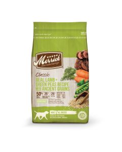 Merrick Classic Real Lamb + Green Peas Recipe with Ancient Grains Adult Dog Food 25 lbs